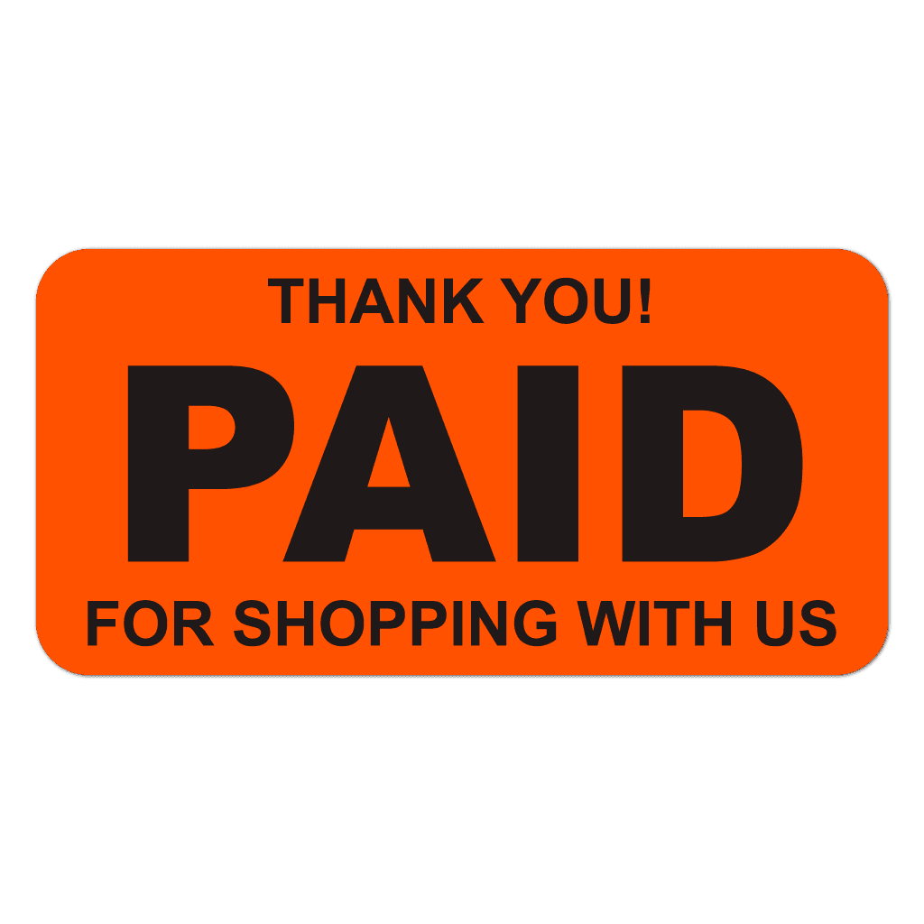 72470 Paid Fluorescent Stickers