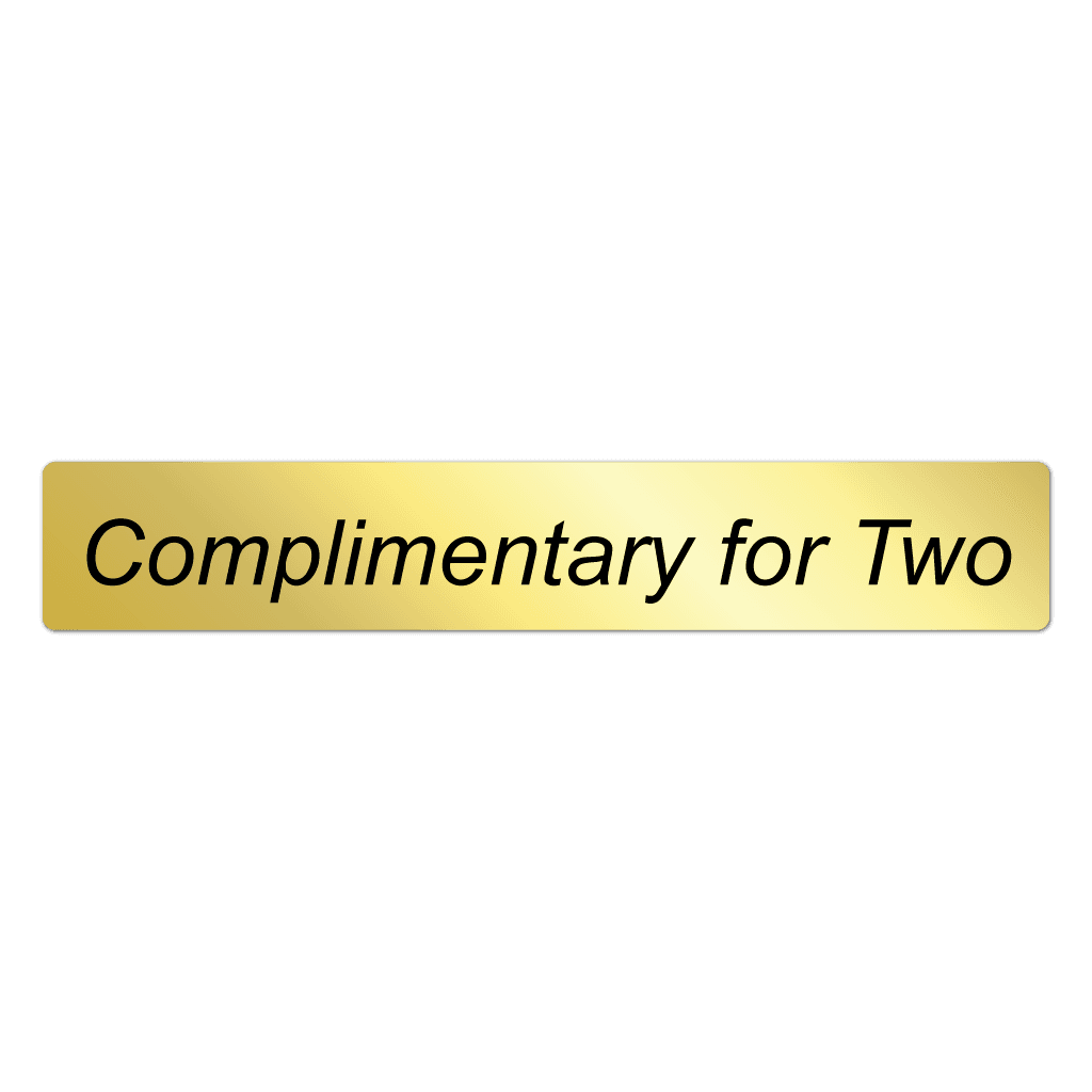 Complimentary for Two roll stickers