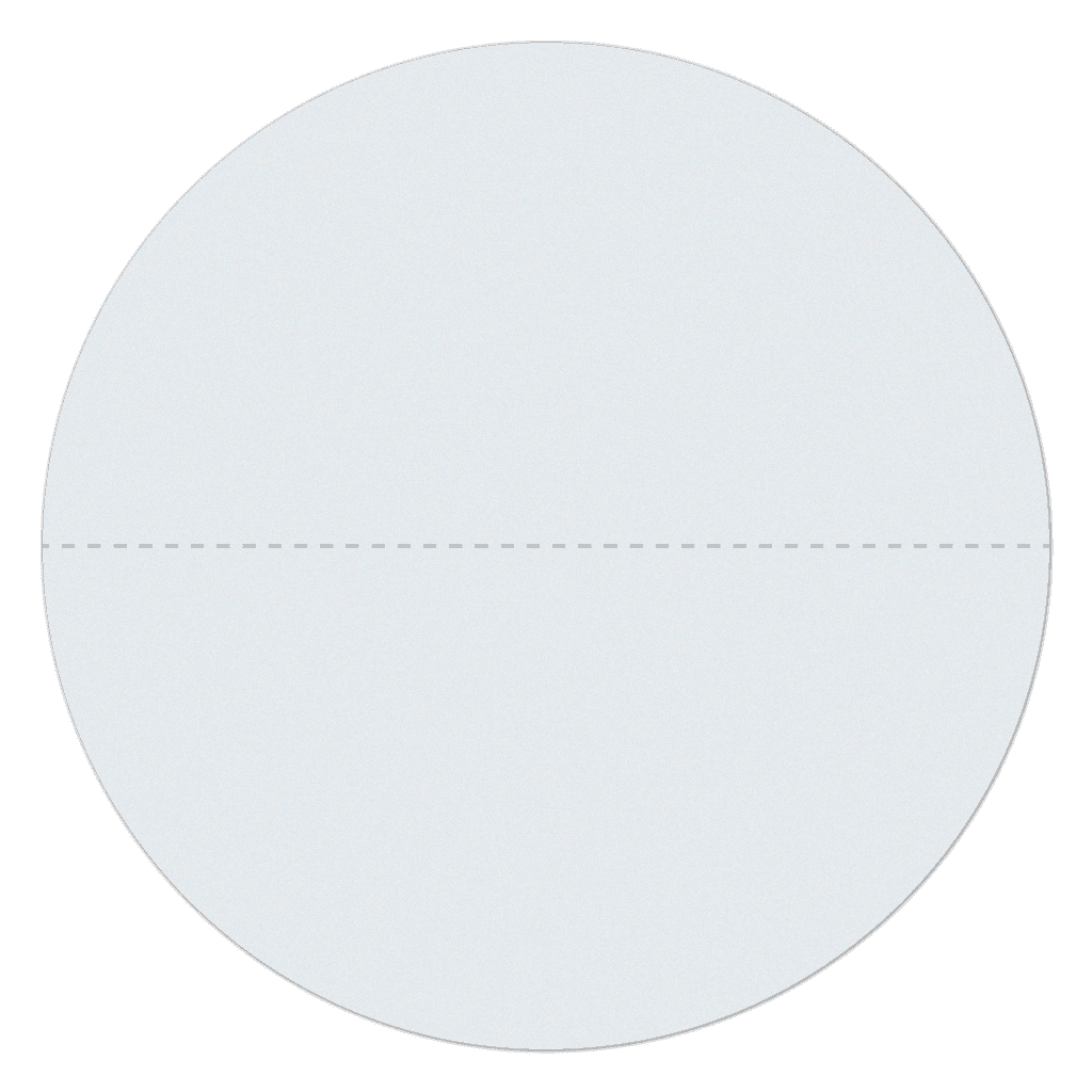 Translucent paper perforated blank stickers on a roll featuring horizontal perforations